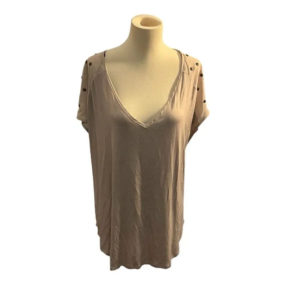 Pleione tan blouse Preloved XL